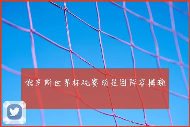 俄罗斯世界杯观赛明星团阵容揭晓
